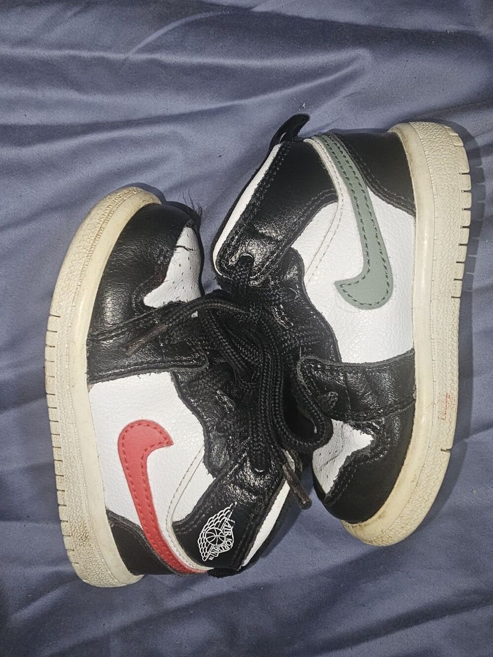 Nike Air Jordan 1 Mid Crayon Pack Multicolor Shoes Sneakers 640734-052 Size 6c - Picture 4 of 6